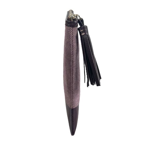 Kate Spade Large Tassel Zip Pouch Clutch Bag Purse Red - Picture 4 of 9